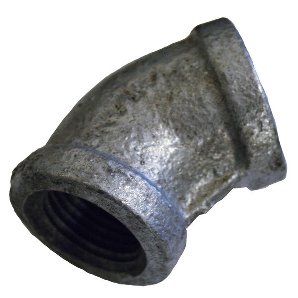 Jones Stephens 1in. Galvanized Iron 45Deg. Elbow, Banded G2900150 - main